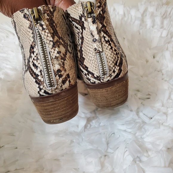 MICHAEL BY MICHAEL SHANNON | NADYA ANKLE BOOTIES SNAKESKIN LEATHER WOMEN SZ 8 - Picture 12 of 17